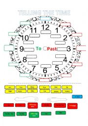 English Worksheet: telling the time