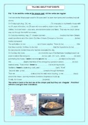 English Worksheet: TALKING ABOUT PAST EVENTS/ KATRINA IN LOUISIANA