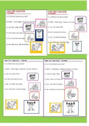 English Worksheet: FEELINGS DIALOGUE 