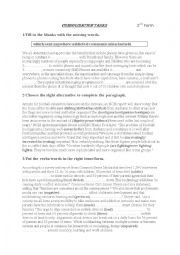 English Worksheet: consolidation Tasks 1st term