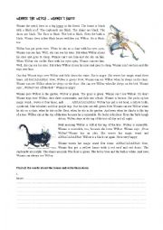 English Worksheet: Winnies House - Winnie the Witch text