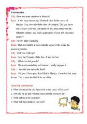 English Worksheet: Conversation