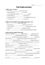 English Worksheet: Past Simple