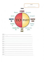 English Worksheet: Telling time