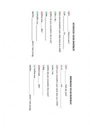 English Worksheet: Childhood Memories Role Play