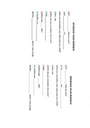 English Worksheet: Childhood Memories Role Play