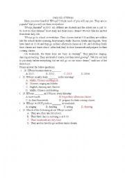 English Worksheet: the daily life of TFboys