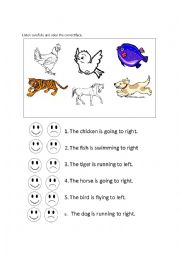 English Worksheet: Left and Right Worksheet