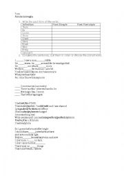 English Worksheet: Torn for Past Tense