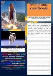 English Worksheet: STORY WRITING (PRACTISING WRITING SKILL FOR FCE)