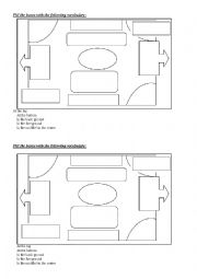 English Worksheet: describing a picture