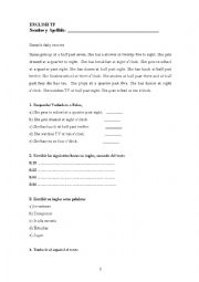 English Worksheet: Daily Routines