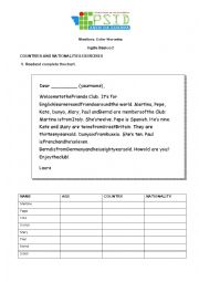 English Worksheet: ingles