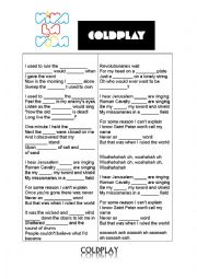 English Worksheet: Viva La Vida - Coldplay