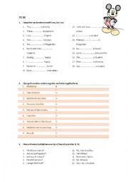 English Worksheet: To be present