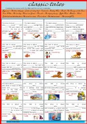 English Worksheet: classic tales 1