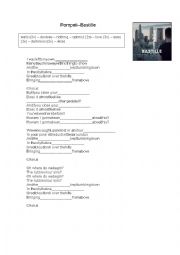 English Worksheet: Pompeii - Bastille