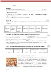 English Worksheet: Test about cloning