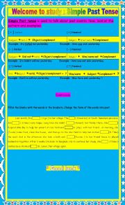 English Worksheet: SIMPLE PAST TENSE