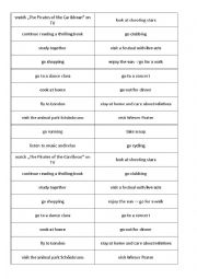 English Worksheet: Cards for discussions
