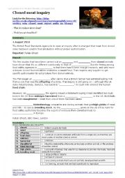English Worksheet: Cloned Food - reading and listening