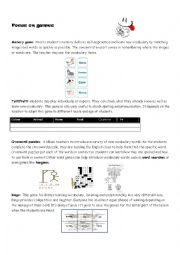 English Worksheet: games