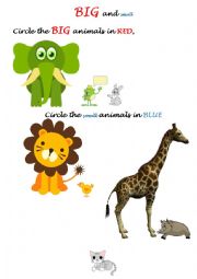 English Worksheet: animals