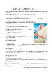 English Worksheet: Movie trailer (listening activity) - Soul surfer