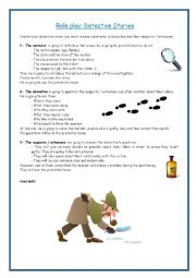 English Worksheet: Role play: Detective stories