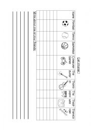 English Worksheet: Can you play? Questionnaire