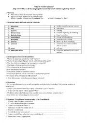 English Worksheet: 