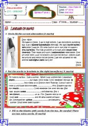 English Worksheet: 9th form review (Module 2)
