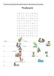 English Worksheet: Free time activities