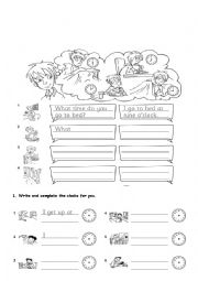 English Worksheet: simple present