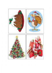 English Worksheet: Christmas Flashcards 3