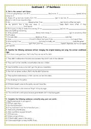 English Worksheet: Conditional exercises