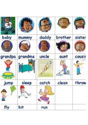 family and action verbs