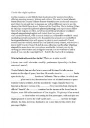 English Worksheet: 4th form language tasks unit1