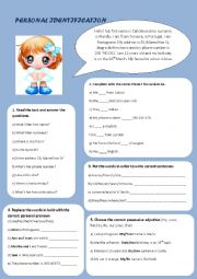 English Worksheet: Self presentation