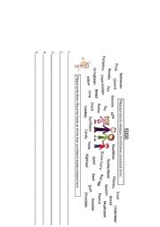English Worksheet: Foods