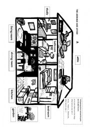 English Worksheet: The animals are loose (Practising House/Home Vocabulary)