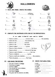 English Worksheet: HALLOWEEN