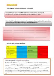 English Worksheet: Module 2 review 9th year basic education