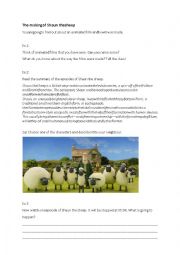 English Worksheet: The making of shaun the sheep