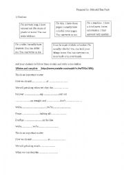 English Worksheet:  GROUP SESSION