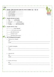 English Worksheet: PRESENT SIMPLE BEGINNERS