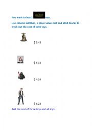 English Worksheet: Star Wars Purchase