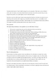 English Worksheet: 15 questions in replace of 