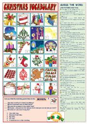 English Worksheet: Christmas