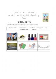 English Worksheet: Junie B. Jones and the Stupid Smelly Bus Picture Dictionary 2